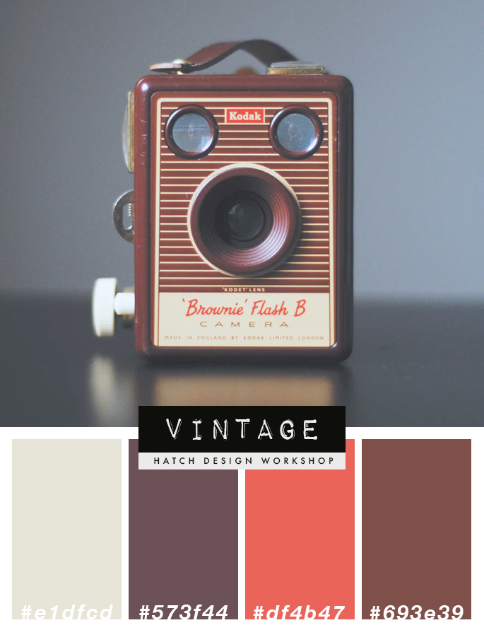 Vintage Retro Color Palette Theme