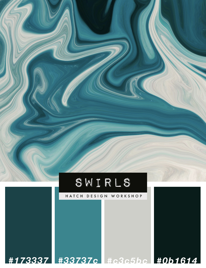 Royal Dark Green Teal Light Grey Color Palette Scheme