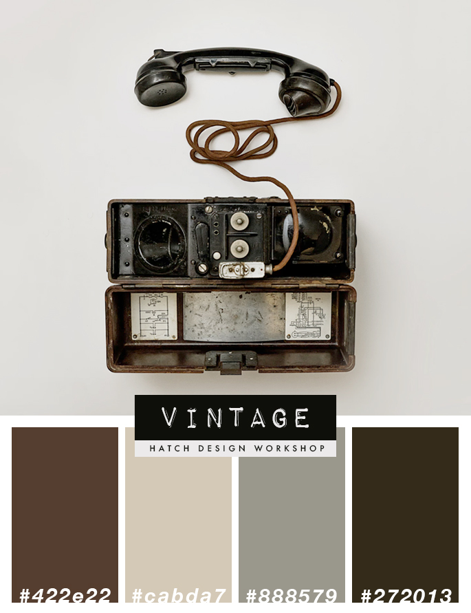 Brown Tan Vintage Color Palette