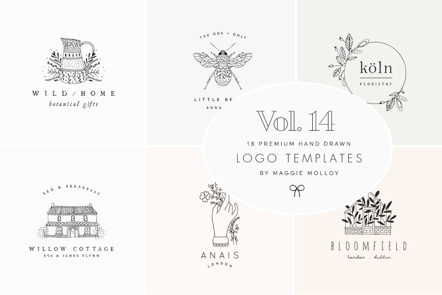 Hand Drawn Logo Templates