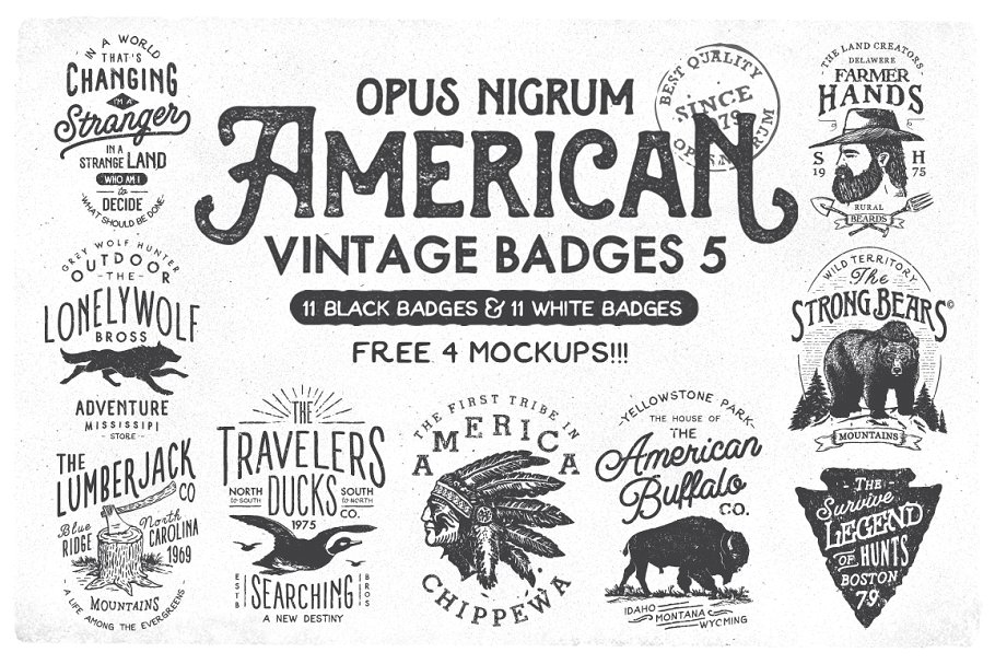 Vintage Logo Templates Graphics