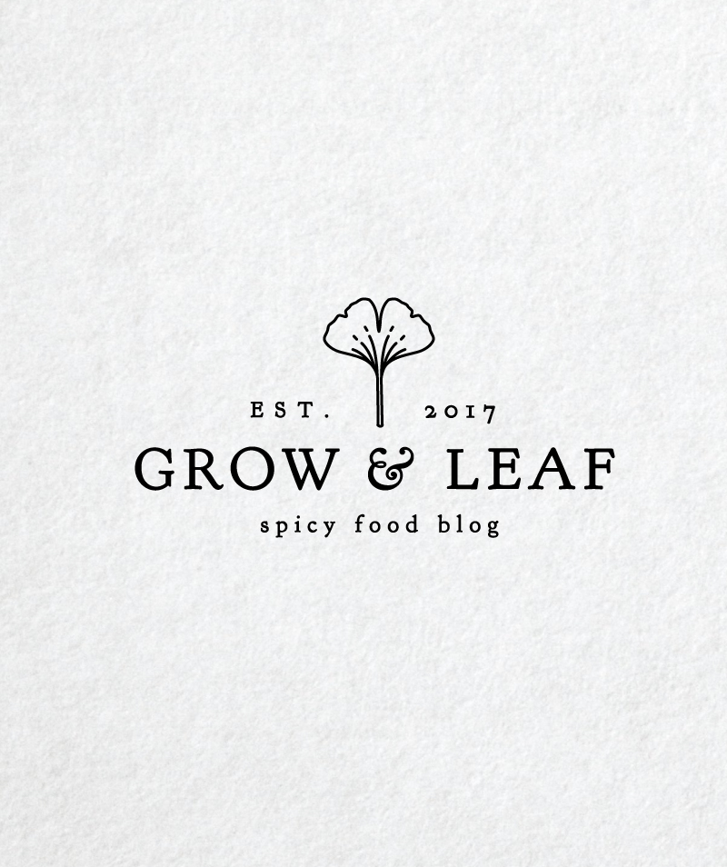 Modern Floral Food Blog Logo