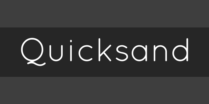 Quicksand Font Free Font