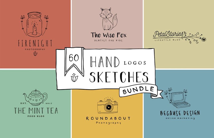 Hand Drawn Logo Templates